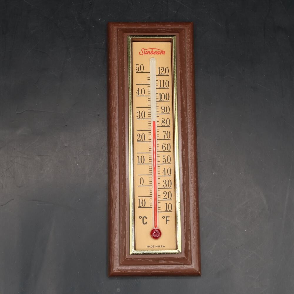 Sunbeam Thermometer Plastic 6 1/2 in Vintage Appliance Advertising Untested